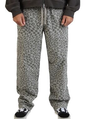 Vans Gray Patterned Chino Pants large